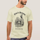 T-shirt Vintage Medieval Viking Thor Template (Devant)