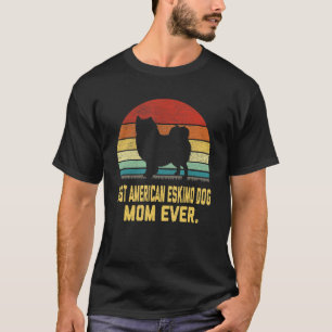 T-shirt Vintage Meilleur Américain Eskimo Chien Maman Jama