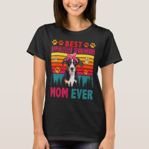 T-shirt Vintage Meilleur Appenzeller Sennenhund Maman Ever