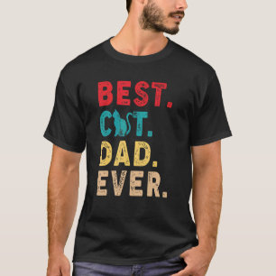 T-shirt Vintage Meilleur Chat Papa Jamais Chat Fête des pè