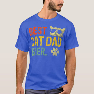 T-shirt Vintage Meilleur Chat Papa Jamais Chat Papa Cadeau
