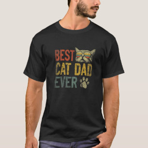 T-shirt Vintage Meilleur Chat Papa Jamais Chat Papa Fête d