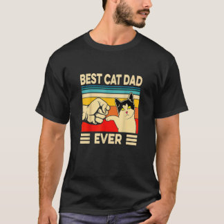T-shirt Vintage Meilleur Chat Papa Jamais Chat Papa Père P