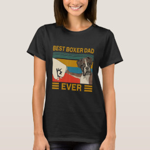 T-shirt Vintage Meilleur Chien Boxer Papa Jamais Bump Fit