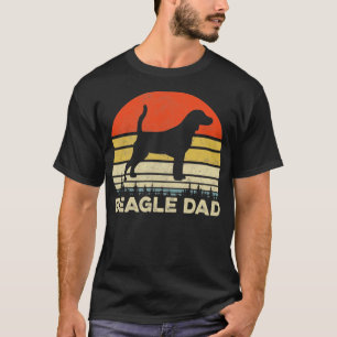 T-shirt Vintage Meilleur Chien Papa Jamais Beagle