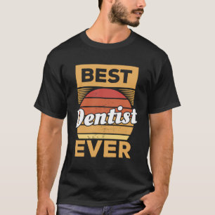 T-shirt Vintage meilleur dentiste jamais dentisterie