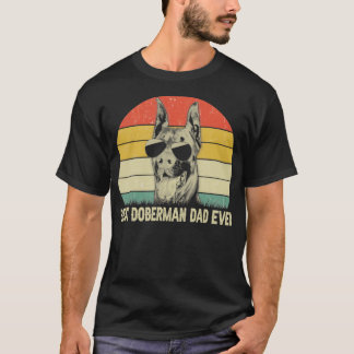 T-shirt vintage meilleur doberman papa jamais chemise fête