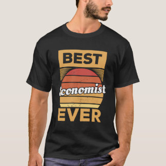 T-shirt Vintage Meilleur économiste jamais économiste