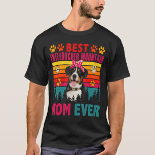 T-shirt Vintage Meilleur Entlebucher Montagne Maman toujou