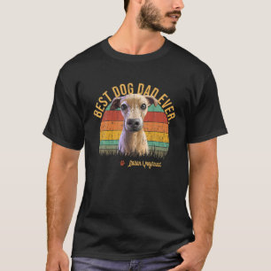 T-shirt Vintage Meilleur Italien Greyhound Papa Jamais Cad