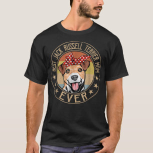 T-shirt Vintage Meilleur Jack Russell Terrier Maman Ever M