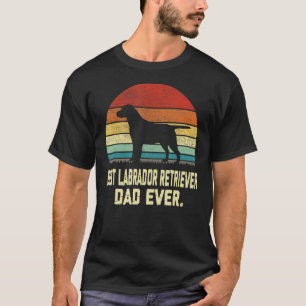 T-shirt Vintage Meilleur Labrador Retriever Papa Ever Chie