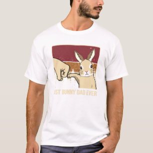 T-shirt Vintage Meilleur Lapin Papa Jamais Fête des père