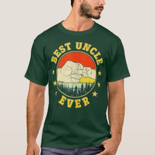 T-shirt Vintage Meilleur Oncle Jamais Fist Bump Funny Tiss