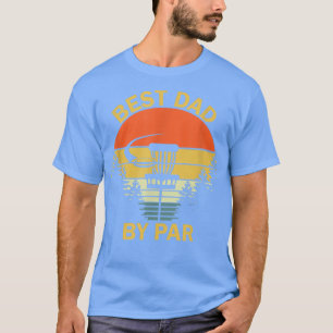 T-shirt Vintage Meilleur Papa Par Disc Golf Tee Hommes Pèr