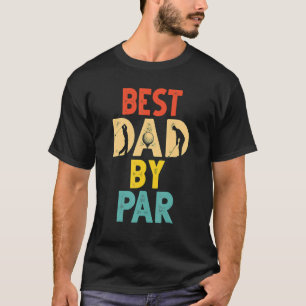 T-shirt Vintage Meilleur Papa Par Disque Golf Papa Fête de
