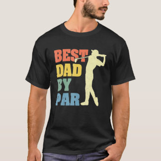 T-shirt Vintage Meilleur papa Par Par Fête des pères Golf