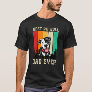T-shirt Vintage meilleur pit Bull Papa Jamais Chien Père P
