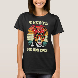T-shirt Vintage Meilleur Rat Terrier Maman Ever Chien Mère