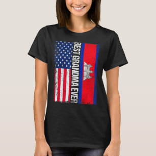 T-shirt Vintage Meilleure grand-mère jamais rétro Cambodge