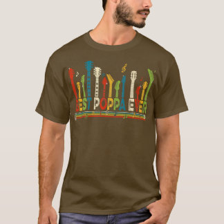 T-shirt Vintage Meilleure Poppa Ever Daddy Fête des pères