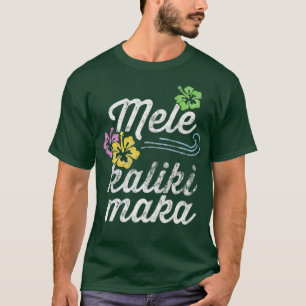 T-shirt Vintage Mele Kalikimaka Famille Hawaiian Matching