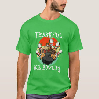 T-shirt Vintage Merci pour la saison de bowling Dinde Than