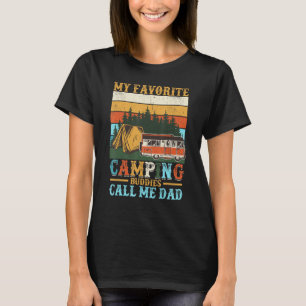 T-shirt Vintage Mes camarades de camping favoris Appelez-m
