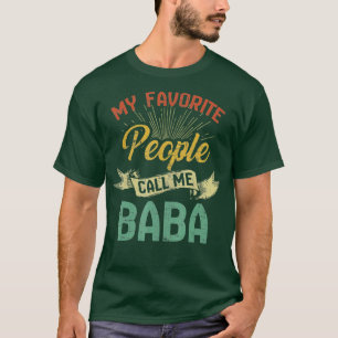 T-shirt Vintage Mes Gens Préférés M'Appelent Baba Pères Da