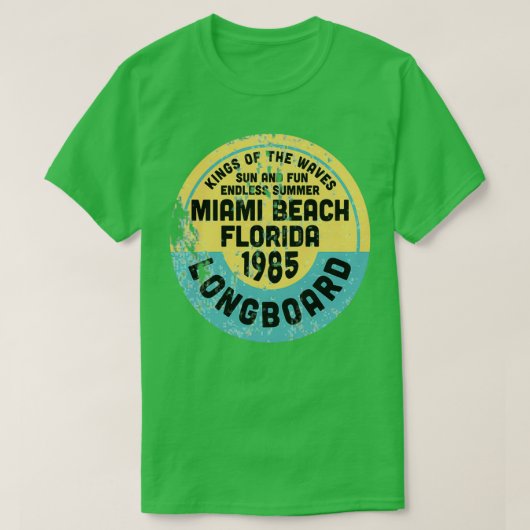 T-shirt Vintage Miami Beach (Design devant)