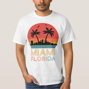 T-shirt Vintage Miami Florida City et palmiers