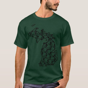 T-shirt Vintage Michigan State Vélo MI Vélo équitation