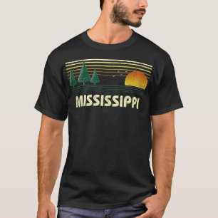 T-shirt Vintage Mississippi Sunset State Travel Souvenir