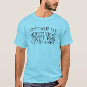 T-shirt Vintage mon année de naissance, intemporelle mon é