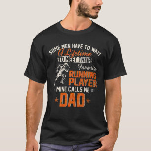 T-shirt Vintage Mon Joueur Favori Coureur M'Appelle Papa R
