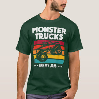 T-shirt Vintage Monster Truck sont mon Cool Jam Retro Suns