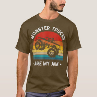 T-shirt Vintage Monster Truck sont mon Cool Jam Retro Suns