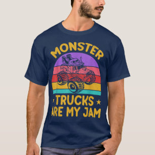 T-shirt Vintage Monster Truck sont mon Cool Jam Retro Suns