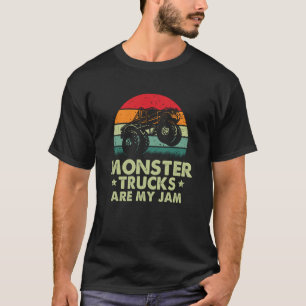 T-shirt Vintage Monster Truck sont mon Cool Jam Retro Suns
