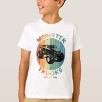 Vintage Monster Truck Sont Mon Jam Retro Boy T-Shi