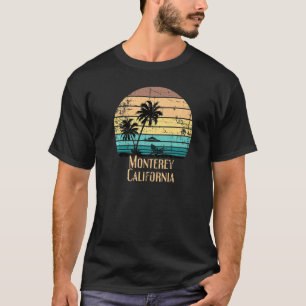 T-shirt Vintage Monterey California Beach Souvenir Distre