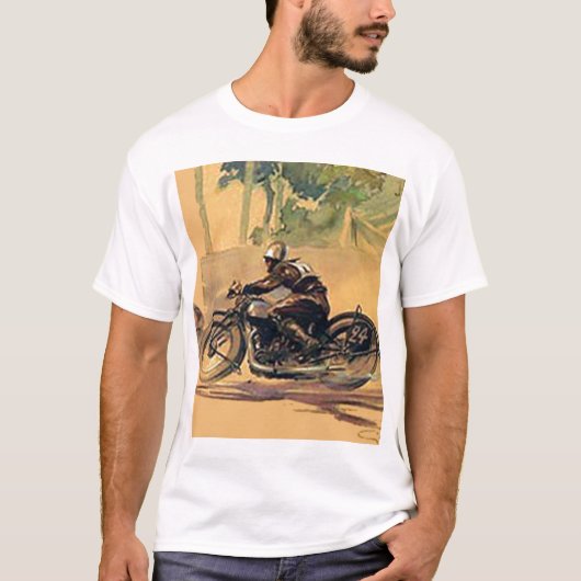 T-shirt Vintage moto (Devant)