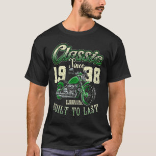 T-shirt Vintage Moto Bikers Moto Anniversaire Né
