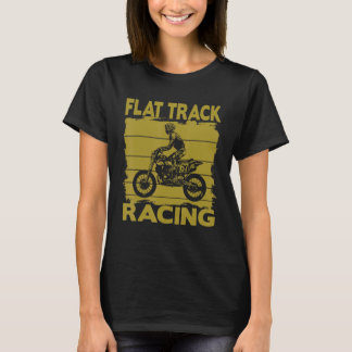 T-shirt Vintage Motorcycle Flat Track Motorsports Rider Ou