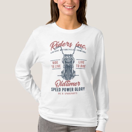 T-shirt Vintage Motorcycle Riders Inc (Devant)
