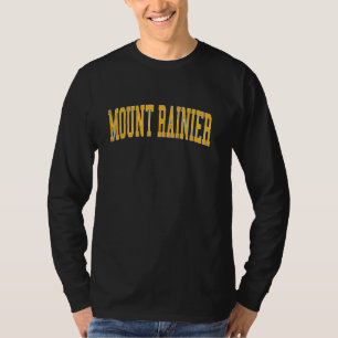 T-shirt Vintage Mount Rainier détendu Gold Varsity Styl