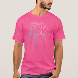 T-shirt Vintage Mountains Hiking Camping Rock Climbing Cam
