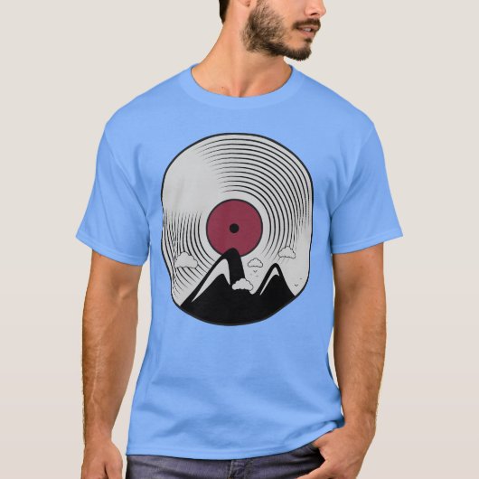T-shirt vintage musique montain amis (Devant)