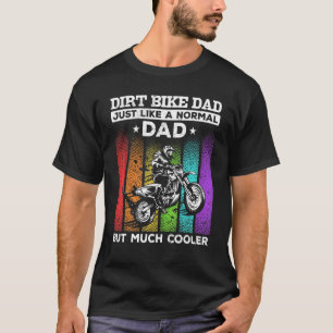 T-shirt Vintage Mx Motocross Dirt Vélo Papa Comme Un Nor