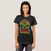 T-shirt Vintage Nanasaurus Dinosaur Trex (Devant entier)